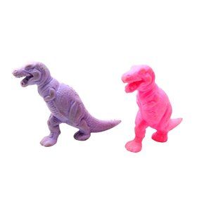 Vintage Pair of Diener Rubber Erasers Dinosaurs Tyrannosaurus Rex